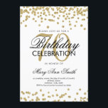 För födelsedagsfestglitter för guld 70th inbjudningar<br><div class="desc">För födelsedagFaux för elegant mall för inbjudan för 70th konfettiar för glitter guld-. Underbart för 70th födelsedagsfester och mer!</div>