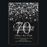 För födelsedagsfestsilver för elegant 70th midnatt inbjudningar<br><div class="desc">För födelsedagsfestsilver för elegant 70th mall för inbjudan midnatt Glam. Att presentera guld tänder och guldsparkles.</div>