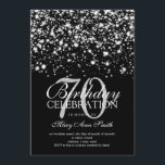 För födelsedagsfestsilver för elegant 70th midnatt inbjudningar<br><div class="desc">För födelsedagsfestsilver för elegant 70th mall för inbjudan midnatt Glam. Att presentera guld tänder och guldsparkles.</div>