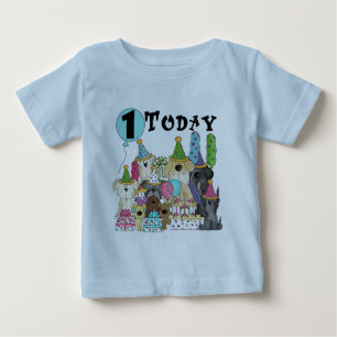 För födelsedagvåldsamt slag för valpar 1st Tsh T-shirt