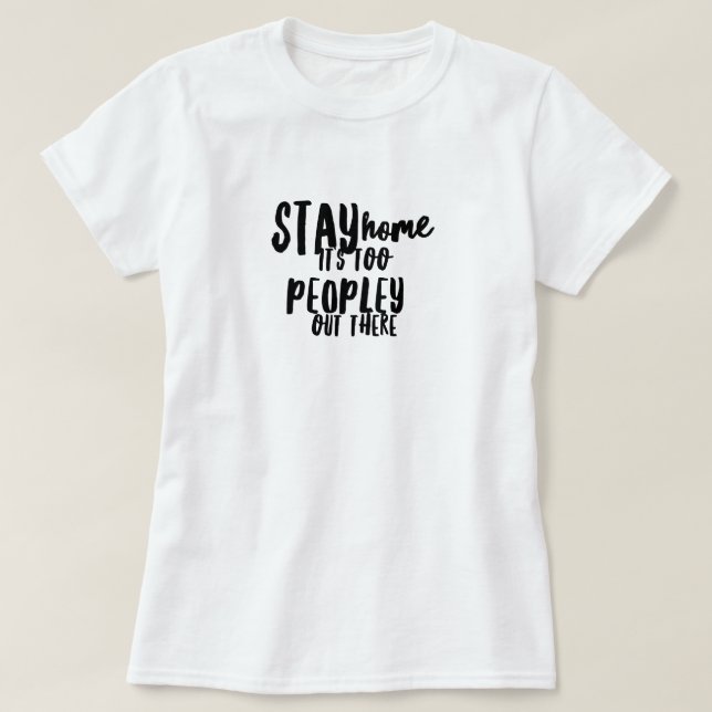 För folk där ute, kvinnors grundläggande T-Shirt (Design framsida)