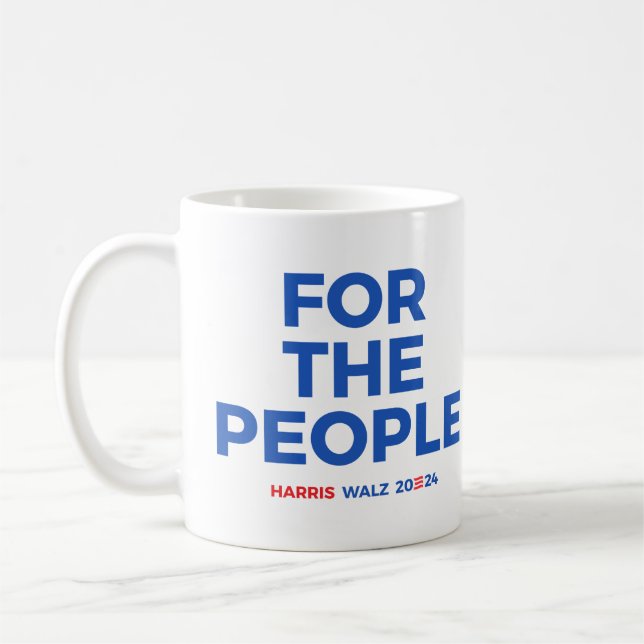 För folket - Harris Walz 2024 Kaffemugg (Vänster)