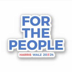 För folket - Harris Walz 2024 Klistermärken