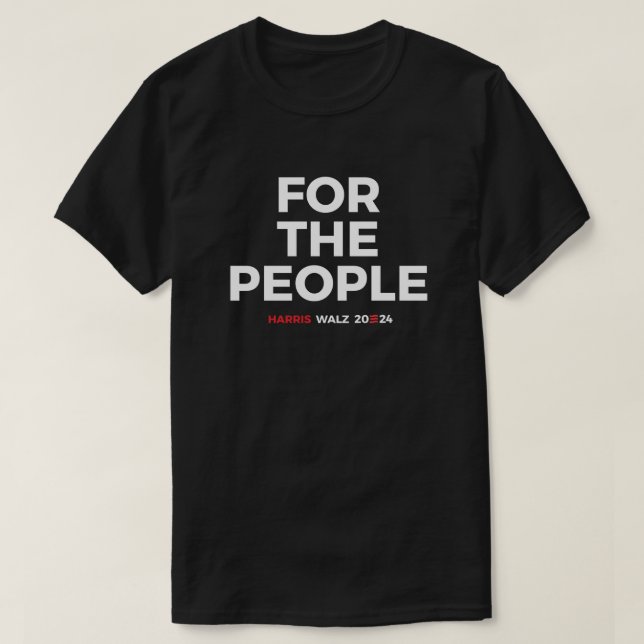 För folket - Harris Walz 2024 T Shirt (Design framsida)