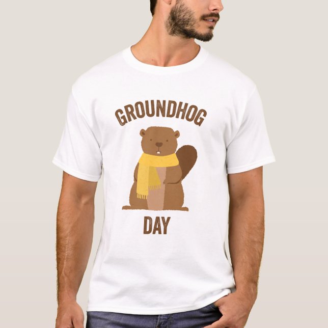 För //för Groundhog dag TShirt rolig novelty T Shirt (Framsida)