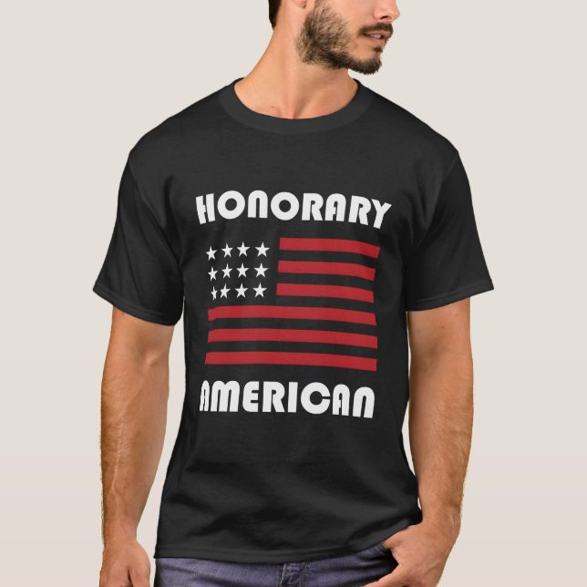 För Foreign Exchange Studenter Honorary American T Shirt (Framsida)