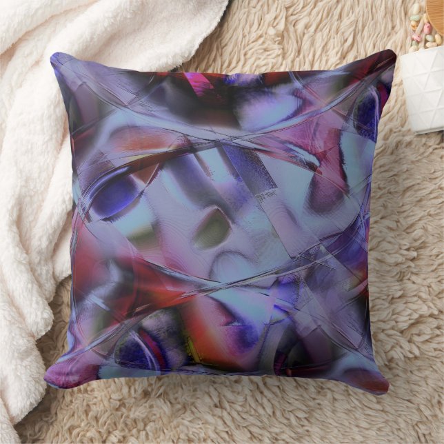  för form och kurvor polerad i gothisk färg kudde (Filt)