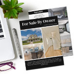 För försäljning efter ägare - hemsida - lista med  reklamblad<br><div class="desc">Visa ditt hem på den här chicen två sidor av gods-flygaren med svart accent. Markera ditt hus som en proffs med de här moderna flygbolagen för försäljning av ägare, som innehåller all information om din lista och fotografier på framsidan och baksidan. Underbar reklam för en husägare i ett storskaligt grannskap....</div>