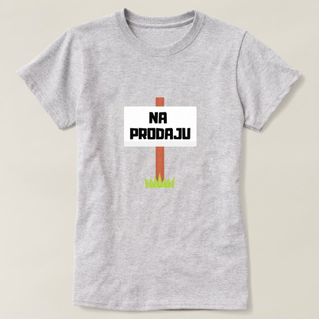 För försäljning på bosniska - na prodaju t shirt (Design framsida)