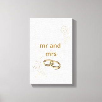 För första gången i dag - Bröllop Wall Art Canvastryck