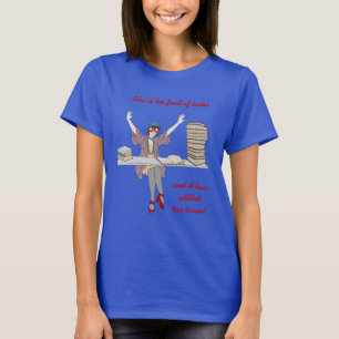 För förtjust av bokar t shirt