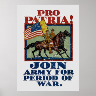 För Fosterlandet! Armépropaganda Poster