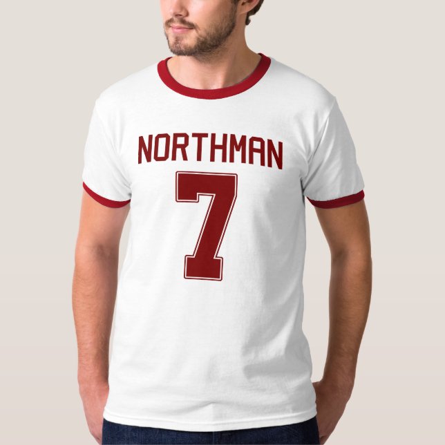 För fotbollJersey för Northman #7 skjorta Tee Shirt (Framsida)