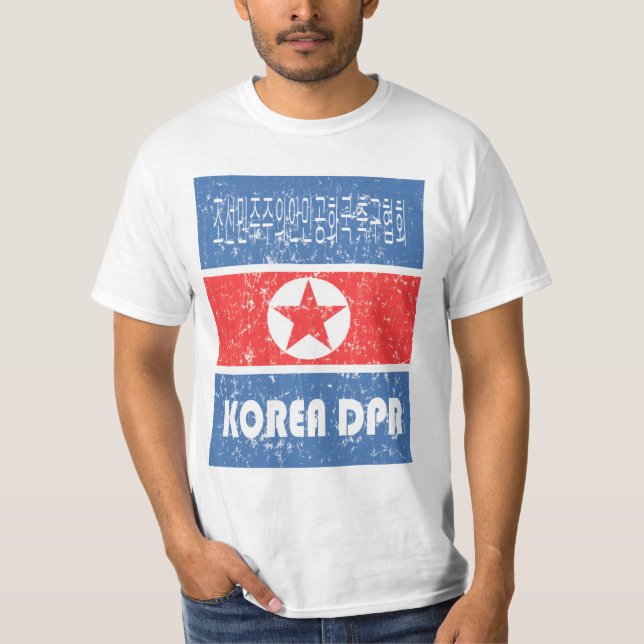 För fotbollvm 2010 för DPR Korea Tshirts (Framsida)