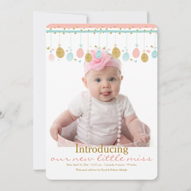 För fotofödelse för påsk mobilt meddelande (Framsida)