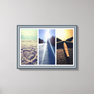 För fotokanfas för Triptych 3 mall för tryck f