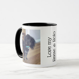 För fotosvart för anpassningsbar älsklings- mug mugg