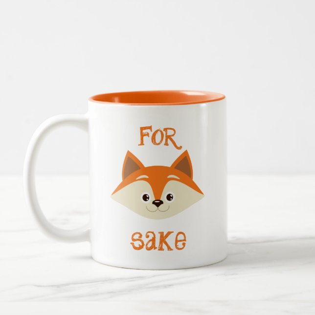 För fox-kummelkaffe, två ton, Mugg (Vänster)