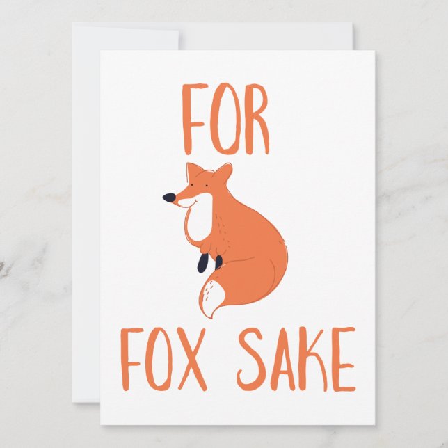 För fox Sake (Framsida)