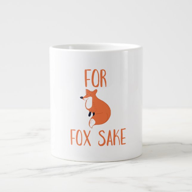 För fox Sake Jumbo Mugg (Framsidan)