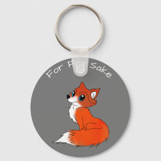 För Fox Sake Keychain uppdaterad Nyckelring