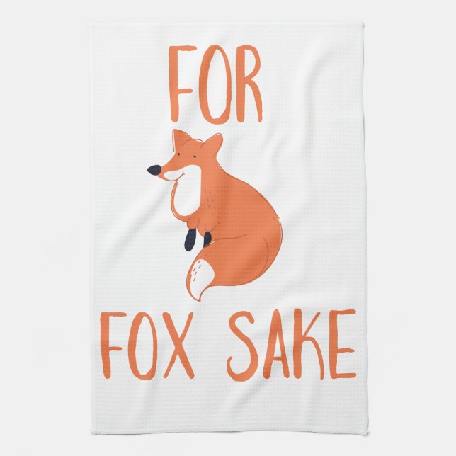För fox Sake Kökshandduk (Vertikal)