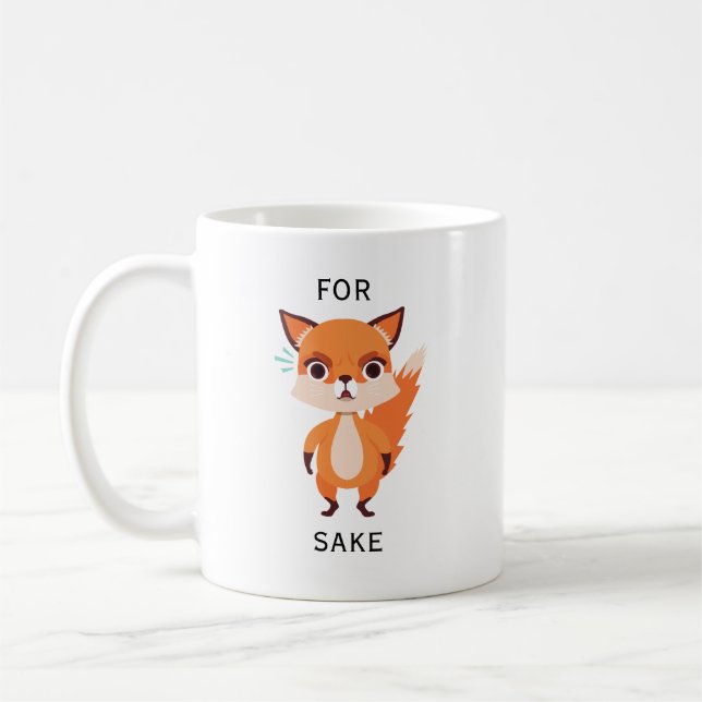 För Fox Sake roligt Kaffemugg (Vänster)