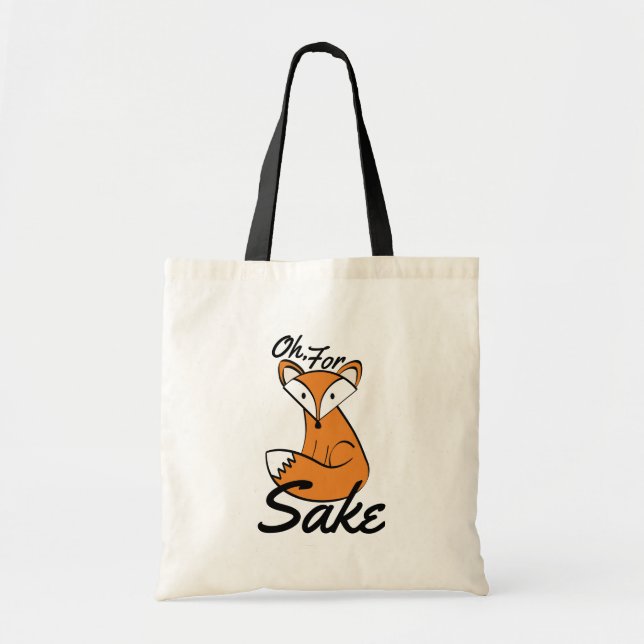 För fox Sake Tote Bag Tygkasse (Framsidan)