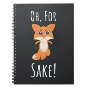 För Fox Skull Gåvor Rolig Humor Sarcasm Pun Saying Anteckningsbok