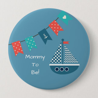 För fraktpersonligen för blått knäppas nautiska knapp