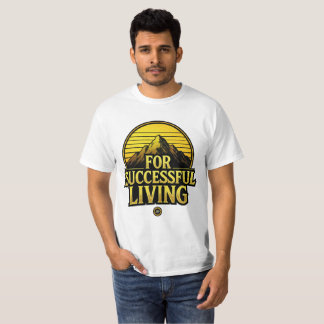 För framgångsrikt liv Vintage motiverande skjorta. T Shirt