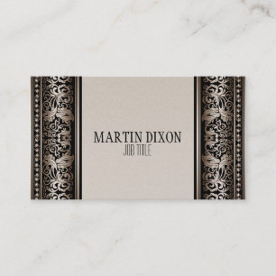 För fransk modernt slankt kalla kamelbrunt för visitkort