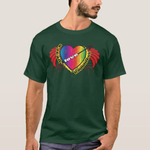 För fred kärlek och lycka t shirt