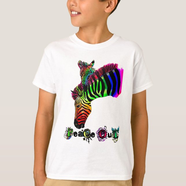 för fred sebra ut t-shirt (Framsida)