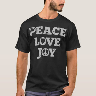 För fredkärlekglädje inspirerad T skjorta för Tee Shirt