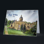 För Friend på Birthday Castle Howard York Painting Kort<br><div class="desc">Designad baserad på vattenfärgning av Castle Howard i North Yorkshire,  England av mig Farida Greenfield. En fantastisk trädgård och ett stadigt hem i North Yorkshire,  England. Utformningen är för Brother i Lag på födelsedagen med personlig för alla relationer.</div>