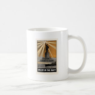 För frihet Sake Enlist i marinen Kaffemugg