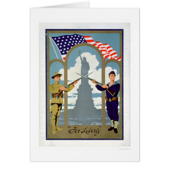 För frihet (US02083) Hälsningskort (Framsidan)