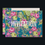 För frihetstil | för stuga trädgårds- inbjudan för<br><div class="desc">En snarlik ursnygg partyinbjudan som presenterar en stugaträdgårddesign i stilen av frihet. Customisable för en perfekt födelsedag eller några festa inbjudan.</div>