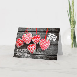 För frun på Alla hjärtans dag. Hjärter till fartyg Helgkort