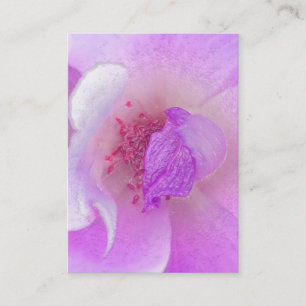 För Fuchia för *~* rosa blom- salong för rosa Visitkort