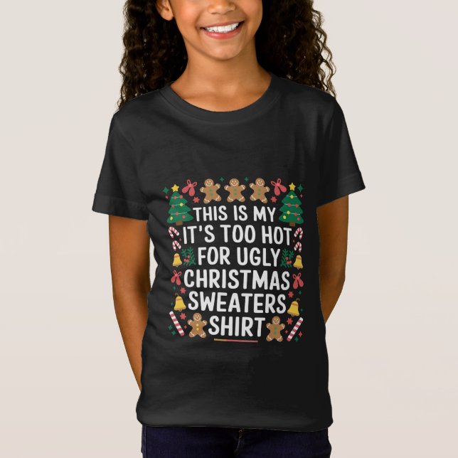 För Fula Jultröjor Familj T Shirt (Framsida)