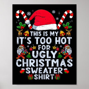 För Fula Jultröjor Roliga Xmas Män Kvinnor Poster