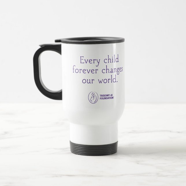 För fundamentpersonlig för Trisomy 18 travel mug Resemugg (Vänster)