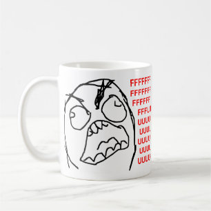 För Fuu Fuuu för ursinnegrabb ilsket ansikte Mem Kaffemugg