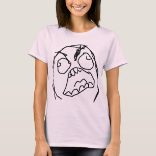 För Fuu Fuuu för ursinnegrabb ilsket ansikte Mem T-shirt
