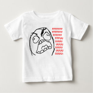 För Fuu Fuuu för ursinnegrabb ilsket ansikte Mem T-shirt