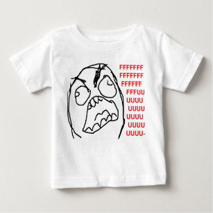 För Fuu Fuuu för ursinnegrabb ilsket ansikte Meme T-shirt