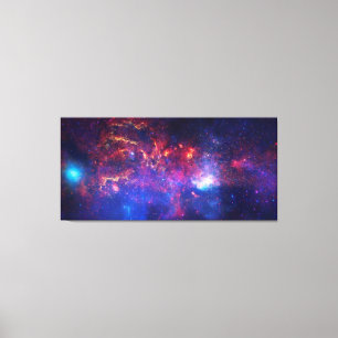 För galaxNebula för blått avfyrar rosa ultraviolet Canvastryck