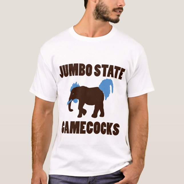 För Gamecocksslogan för jumbo statlig skjorta T Shirt (Framsida)
